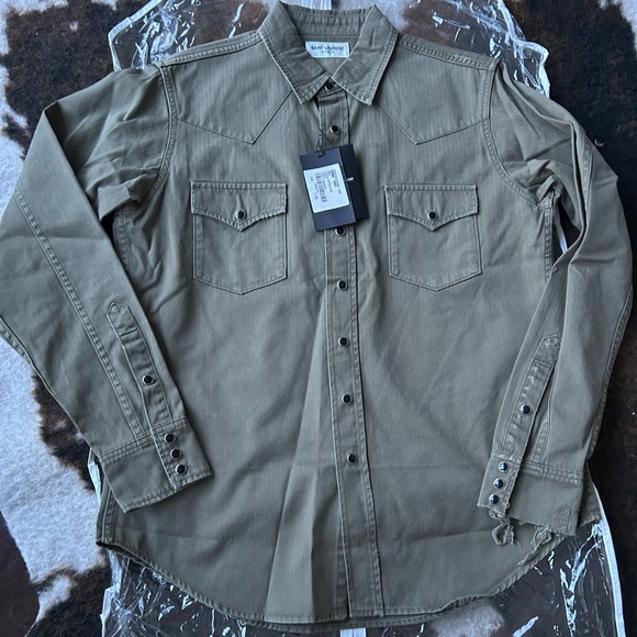 Saint Laurent Men’s Western Shirt | Size L | NWT | Authentic | Retail $1,145+ - Picture 3 of 12